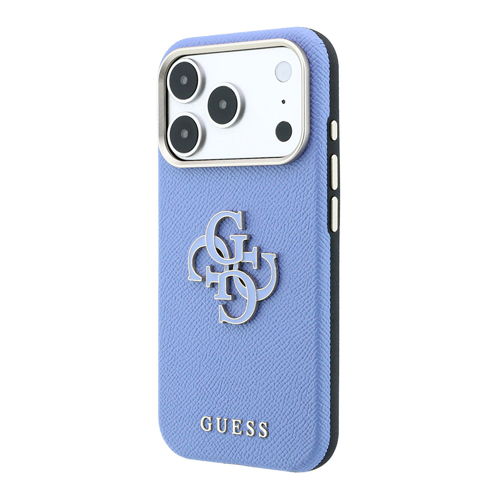 iPhone 18 Pro Kılıf Guess Orijinal Lisanslı PU Yazı ve 4G Büyük Metal Logolu Kılıf