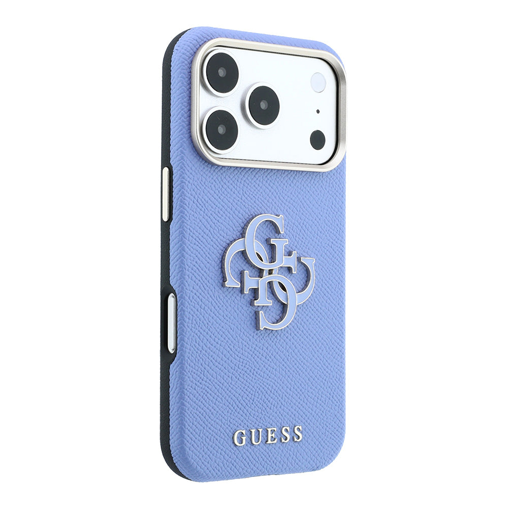 iPhone 18 Pro Kılıf Guess Orijinal Lisanslı PU Yazı ve 4G Büyük Metal Logolu Kılıf