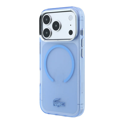iPhone 18 Pro Kılıf Lacoste Orijinal Lisanslı M-safe C-Magnet İkonik Timsah Logolu IML Frosted Kılıf