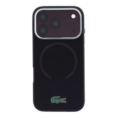 iPhone 18 Pro Kılıf Lacoste Orijinal Lisanslı M-safe Şarj Özellikli Lake Timsah Logolu IML Frosted Kılıf
