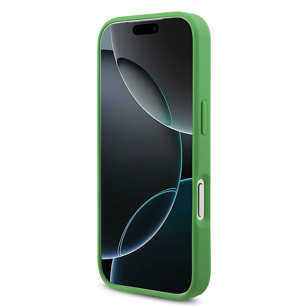 iPhone 18 Pro Kılıf Lacoste Orijinal Lisanslı M-safe Şarj Özellikli PU Pike Desenli Metal Logolu Kılıf