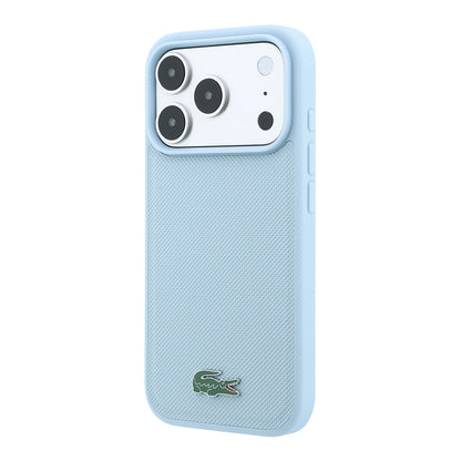 iPhone 18 Pro Kılıf Lacoste Orijinal Lisanslı M-safe Şarj Özellikli PU Pike Desenli Metal Logolu Kılıf