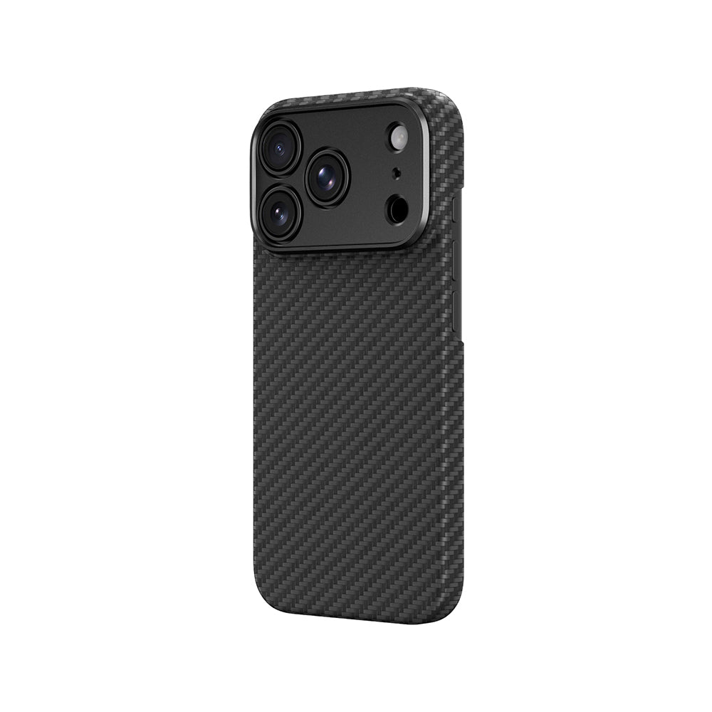 iPhone 18 Pro Kılıf M-safe Şarj Özellikli 1500D Aramid Fiber Lens Korumalı Amazingthing Titan Max Serisi Karbon Kılıf