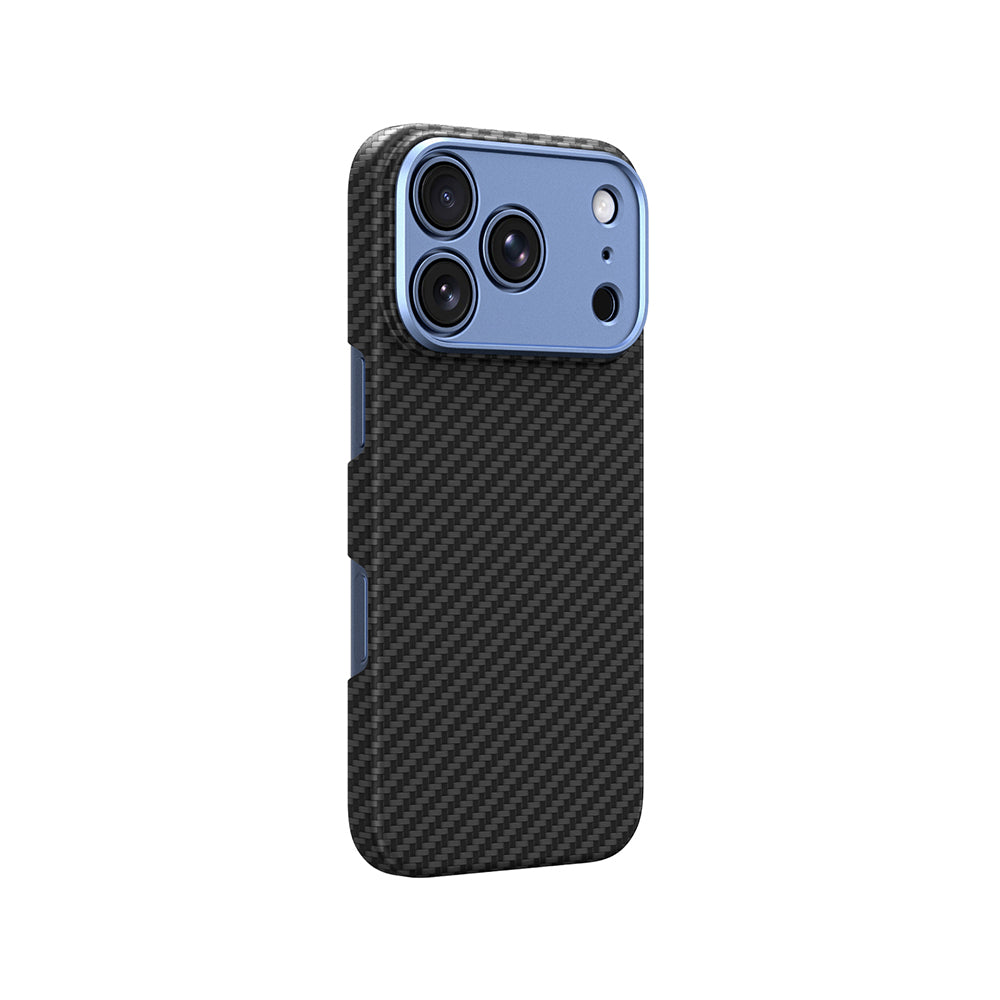 iPhone 18 Pro Kılıf M-safe Şarj Özellikli 1500D Aramid Fiber Lens Korumalı Amazingthing Titan Max Serisi Karbon Kılıf