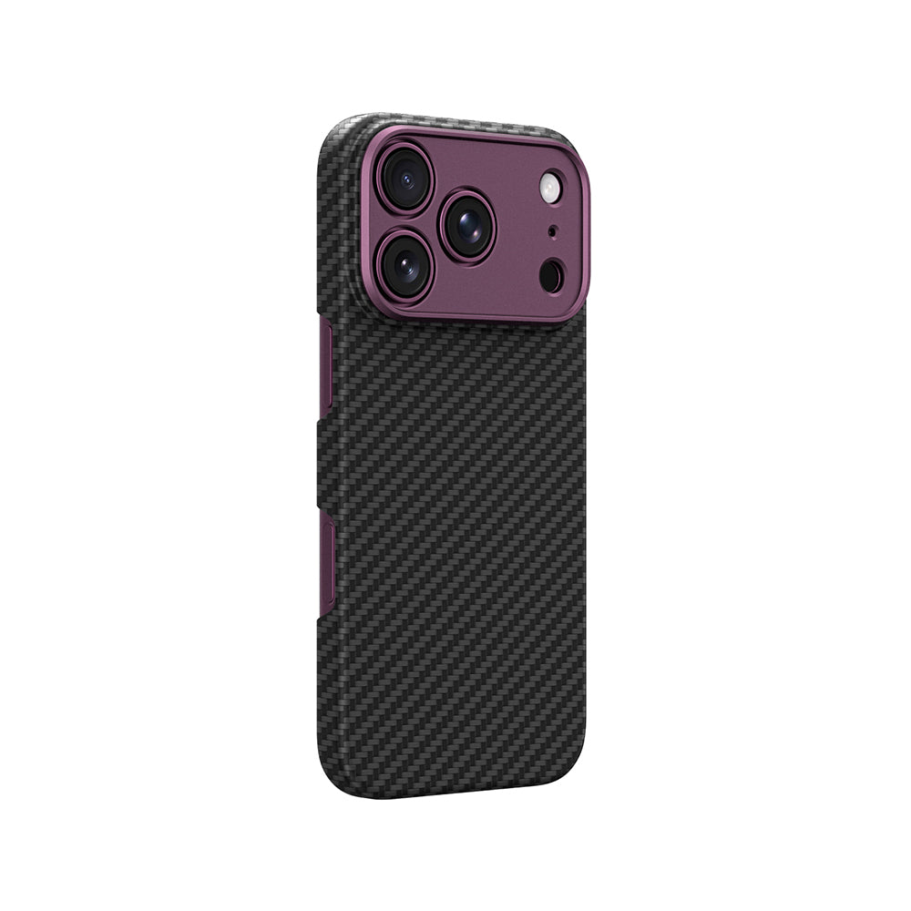 iPhone 18 Pro Kılıf M-safe Şarj Özellikli 1500D Aramid Fiber Lens Korumalı Amazingthing Titan Max Serisi Karbon Kılıf