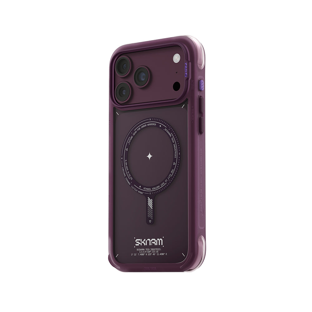 iPhone 18 Pro Kılıf M-Safe Şarj Özellikli Airbag Tasarımlı Skinarma Avion Kılıf
