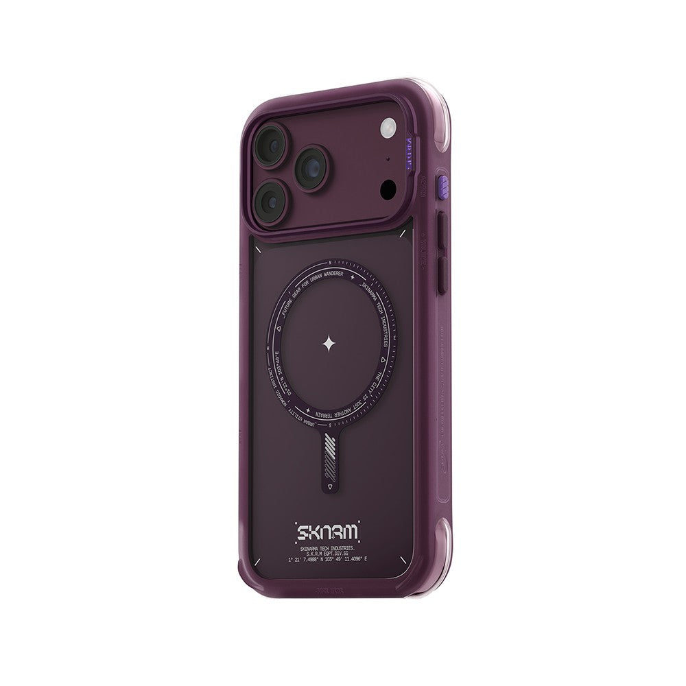 iPhone 18 Pro Kılıf M-Safe Şarj Özellikli Airbag Tasarımlı Skinarma Avion Kılıf
