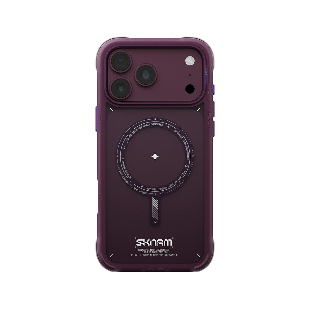 iPhone 18 Pro Kılıf M-Safe Şarj Özellikli Airbag Tasarımlı Skinarma Avion Kılıf