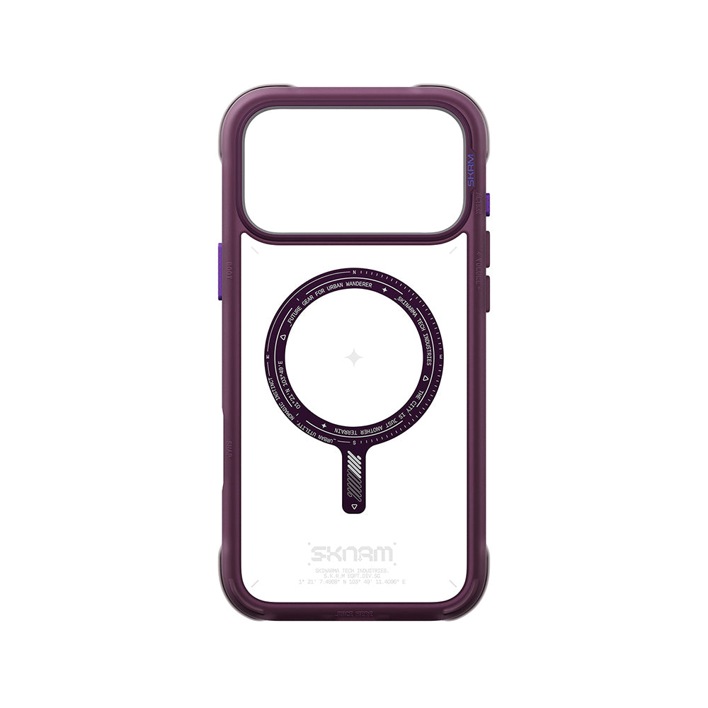 iPhone 18 Pro Kılıf M-Safe Şarj Özellikli Airbag Tasarımlı Skinarma Avion Kılıf