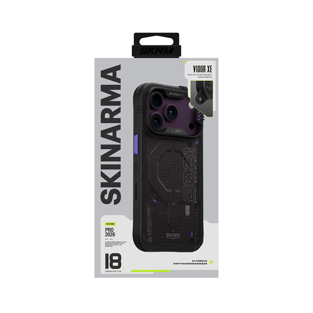 iPhone 18 Pro Kılıf M-Safe Şarj Özellikli Airbag Tasarımlı Skinarma Vigor XE Kılıf