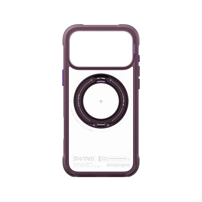 iPhone 18 Pro Kılıf M-Safe Şarj Özellikli Airbag Tasarımlı Standlı Skinarma Atlas Kılıf