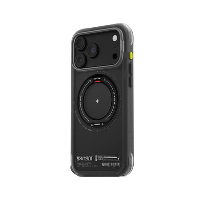 iPhone 18 Pro Kılıf M-Safe Şarj Özellikli Airbag Tasarımlı Standlı Skinarma Atlas Kılıf