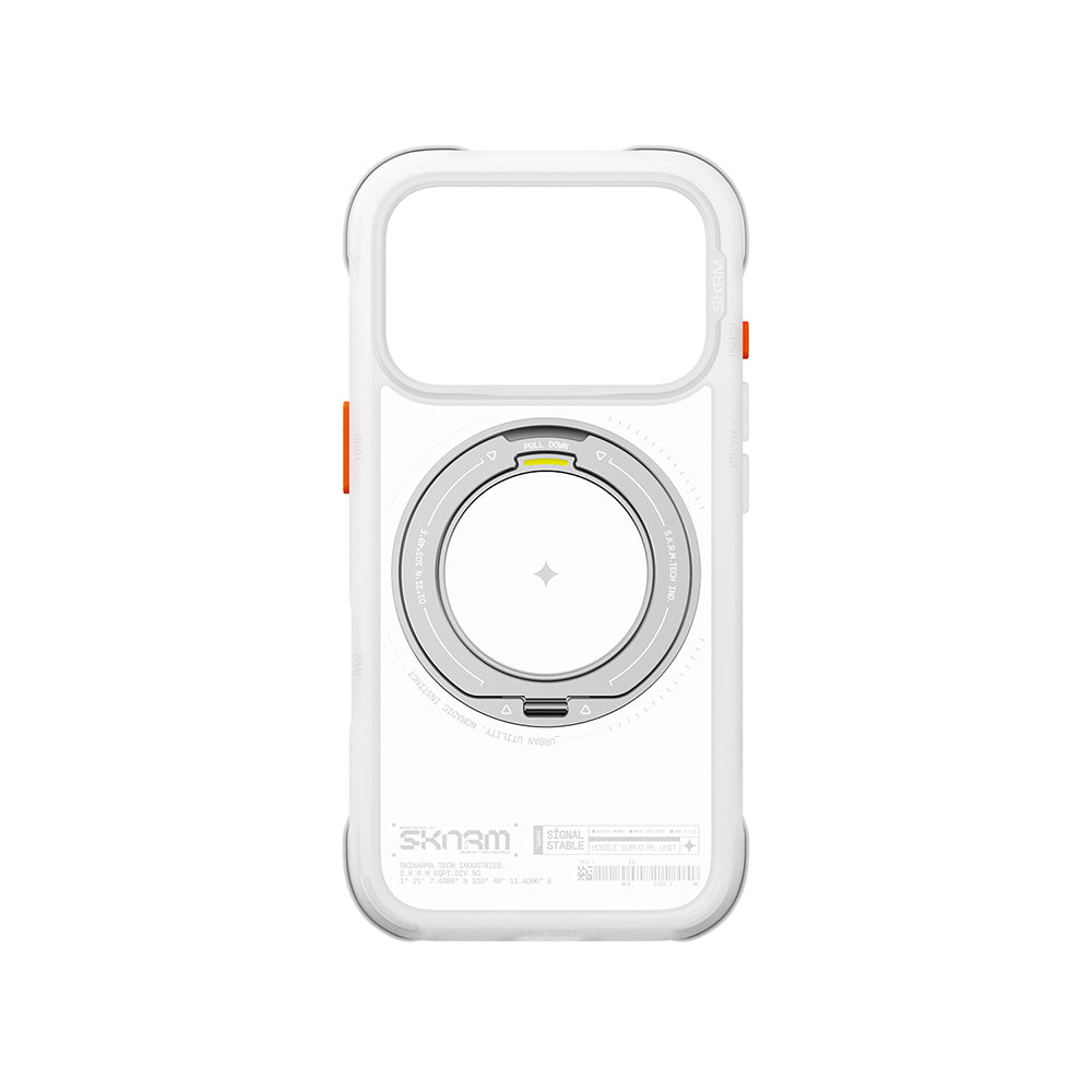 iPhone 18 Pro Kılıf M-Safe Şarj Özellikli Airbag Tasarımlı Standlı Skinarma Atlas Kılıf