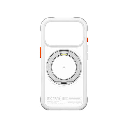 iPhone 18 Pro Kılıf M-Safe Şarj Özellikli Airbag Tasarımlı Standlı Skinarma Atlas Kılıf