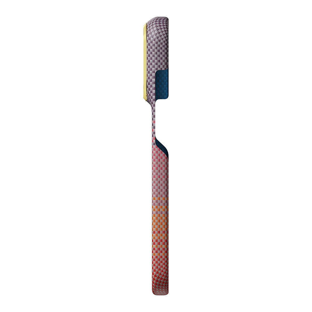 iPhone 18 Pro Kılıf M-safe Şarj Özellikli Aramid Fiber Pitaka Sunset 2.0 California Dream Serisi Kılıf