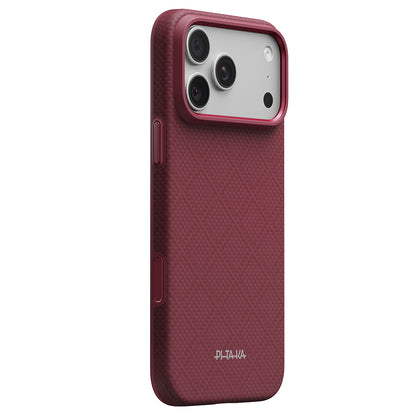 iPhone 18 Pro Kılıf M-safe Şarj Özellikli Aramid Karbon Fiber Pitaka Argyle Serisi Summa Kılıf