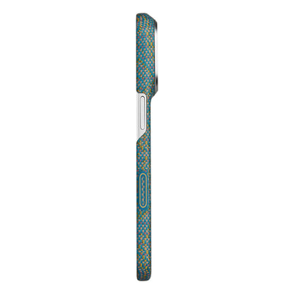 iPhone 18 Pro Kılıf M-safe Şarj Özellikli Aramid Karbon Fiber Pitaka Wind Over Wheat Serisi Kılıf
