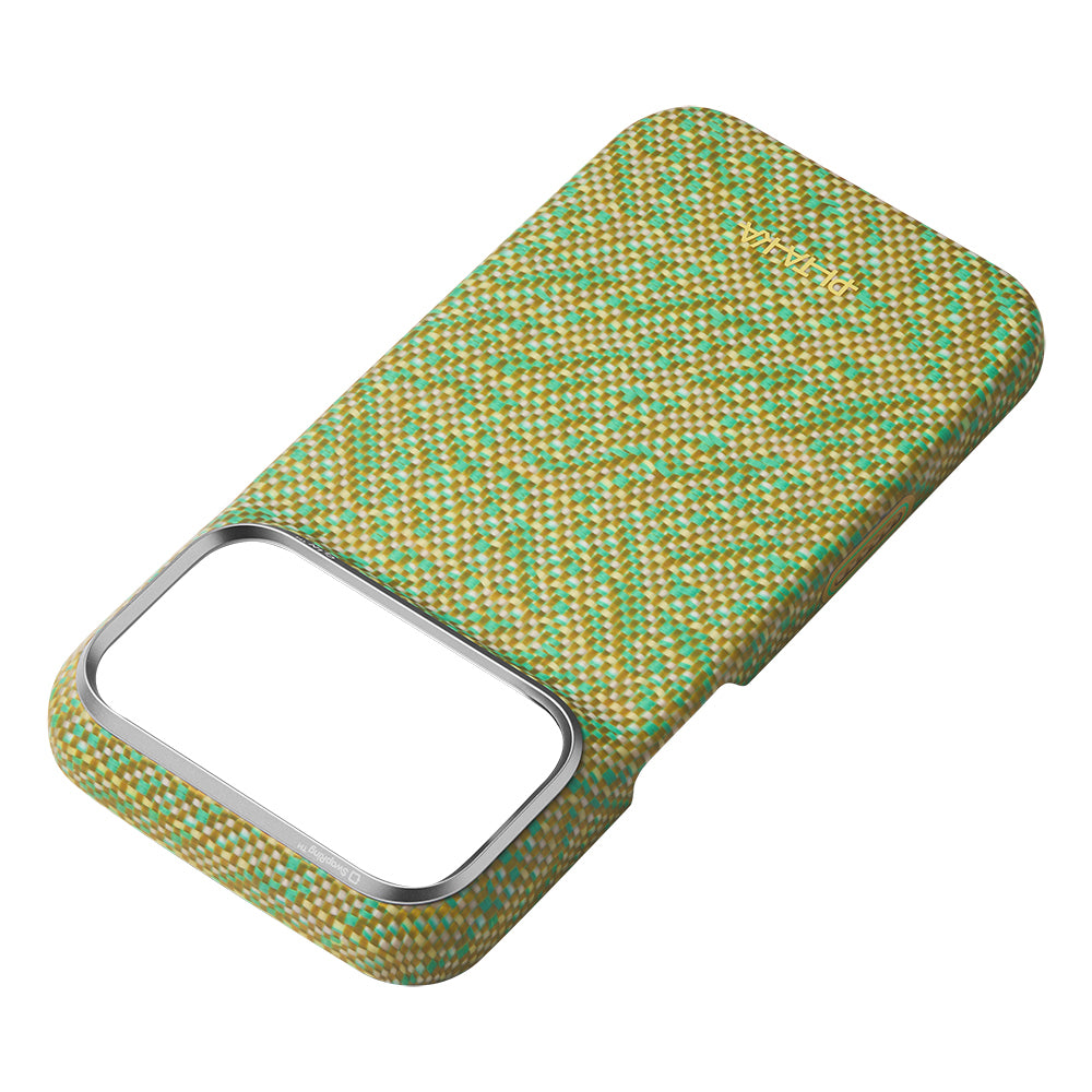 iPhone 18 Pro Kılıf M-safe Şarj Özellikli Aramid Karbon Fiber Pitaka Wind Over Wheat Serisi Kılıf