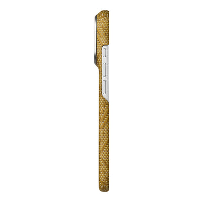 iPhone 18 Pro Kılıf M-safe Şarj Özellikli Aramid Karbon Fiber Pitaka Wind Over Wheat Serisi Kılıf