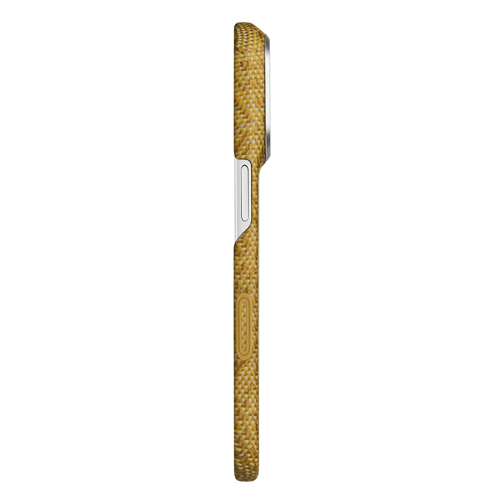 iPhone 18 Pro Kılıf M-safe Şarj Özellikli Aramid Karbon Fiber Pitaka Wind Over Wheat Serisi Kılıf