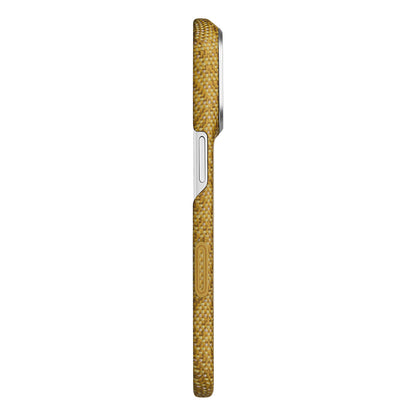 iPhone 18 Pro Kılıf M-safe Şarj Özellikli Aramid Karbon Fiber Pitaka Wind Over Wheat Serisi Kılıf