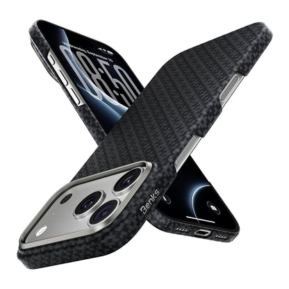 iPhone 18 Pro Kılıf M-Safe Şarj Özellikli Benks ArmorAir ArmorGrid Serisi Yükseltilmiş Kamera Çerçevesi C1 Kevlar Karbon Kılıf