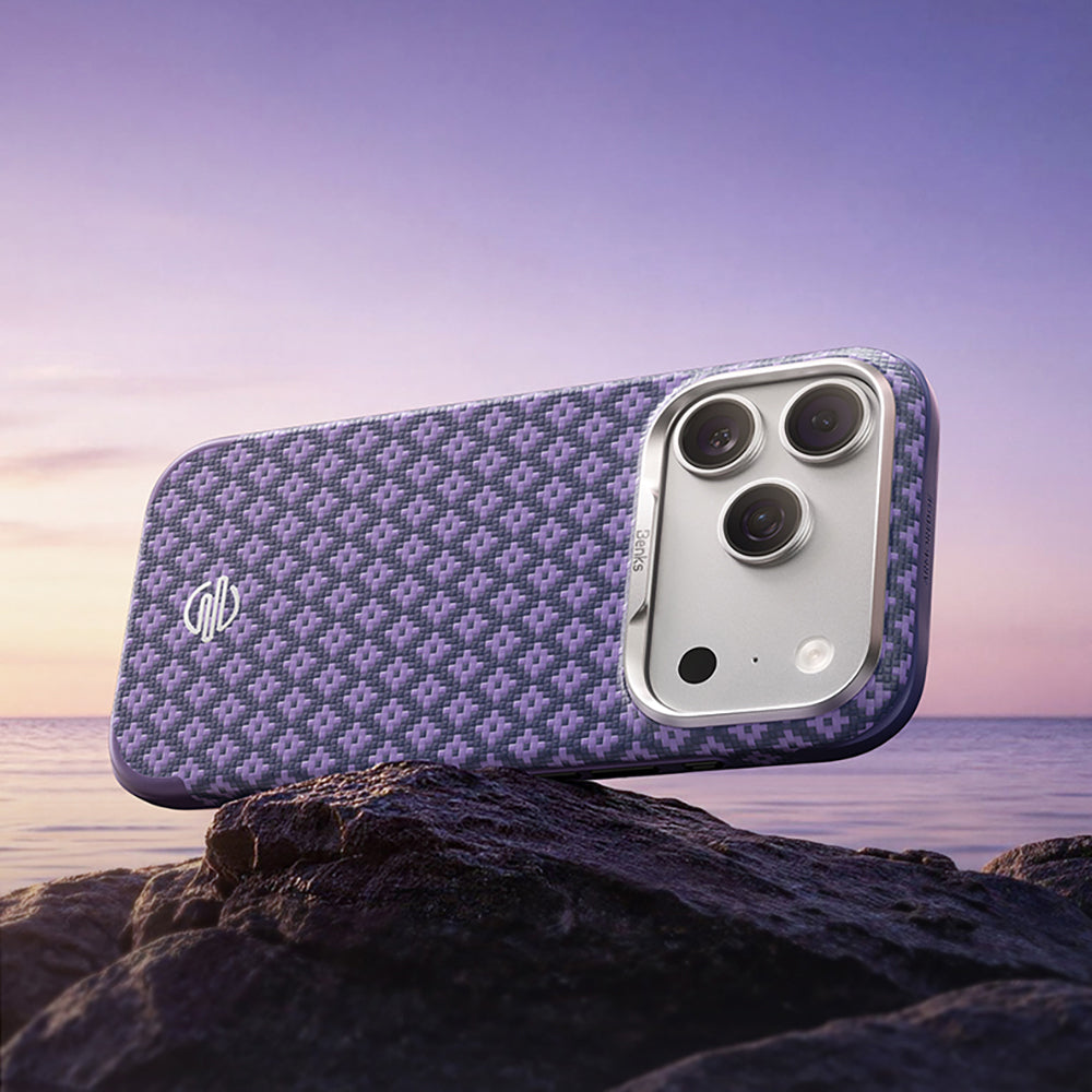 iPhone 18 Pro Kılıf M-Safe Şarj Özellikli Benks ArmorPro ArmorEdge X9 Serisi Kevlar Karbon Kılıf