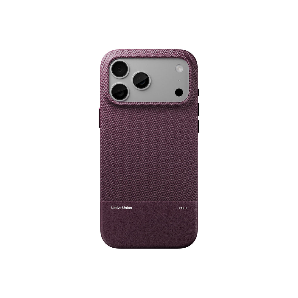 iPhone 18 Pro Kılıf M-safe Şarj Özellikli Deri Dokulu Native Union RE Classic Serisi Kılıf