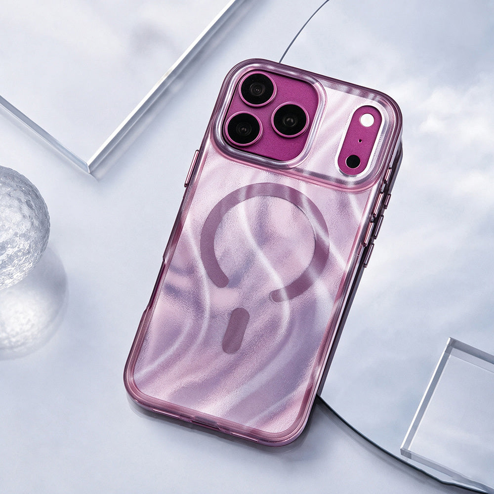 iPhone 18 Pro Kılıf M-safe Şarj Özellikli Mutural Glow Desert Serisi Kılıf