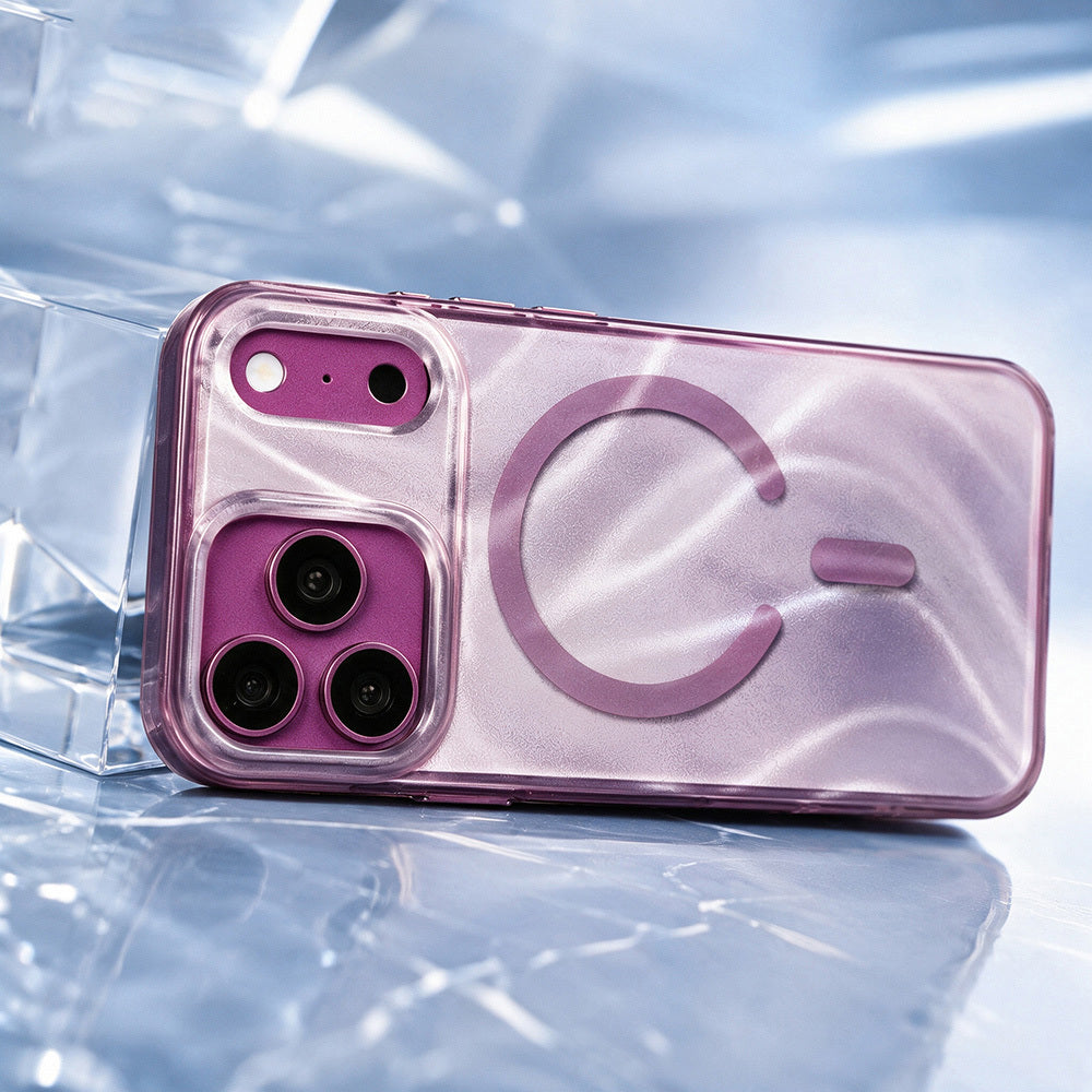 iPhone 18 Pro Kılıf M-safe Şarj Özellikli Mutural Glow Desert Serisi Kılıf