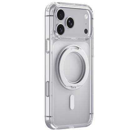 iPhone 18 Pro Kılıf M-safe Şarj Özellikli Raptic Air Stand Serisi Aynalı Arka Yüzey Standlı Kılıf