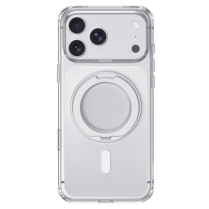iPhone 18 Pro Kılıf M-safe Şarj Özellikli Raptic Air Stand Serisi Aynalı Arka Yüzey Standlı Kılıf