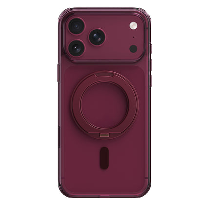 iPhone 18 Pro Kılıf M-safe Şarj Özellikli Raptic Air Stand Serisi Aynalı Arka Yüzey Standlı Kılıf
