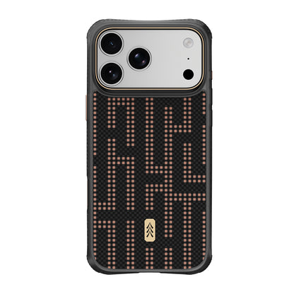 iPhone 18 Pro Kılıf M-safe Şarj Özellikli Raptic Aramid Dual Grid Serisi Karbon Kılıf