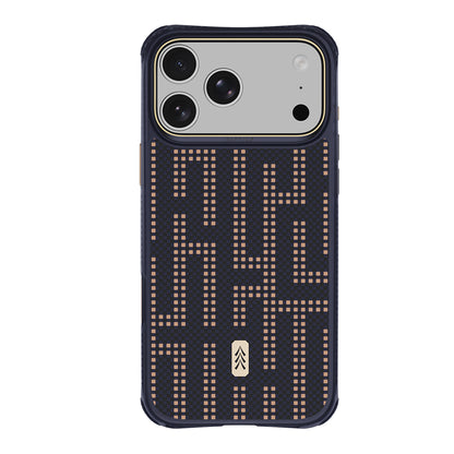 iPhone 18 Pro Kılıf M-safe Şarj Özellikli Raptic Aramid Dual Grid Serisi Karbon Kılıf