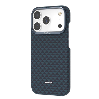 iPhone 18 Pro Kılıf M-safe Şarj Özellikli Raptic Aramid Skin Origin Serisi Karbon Kılıf