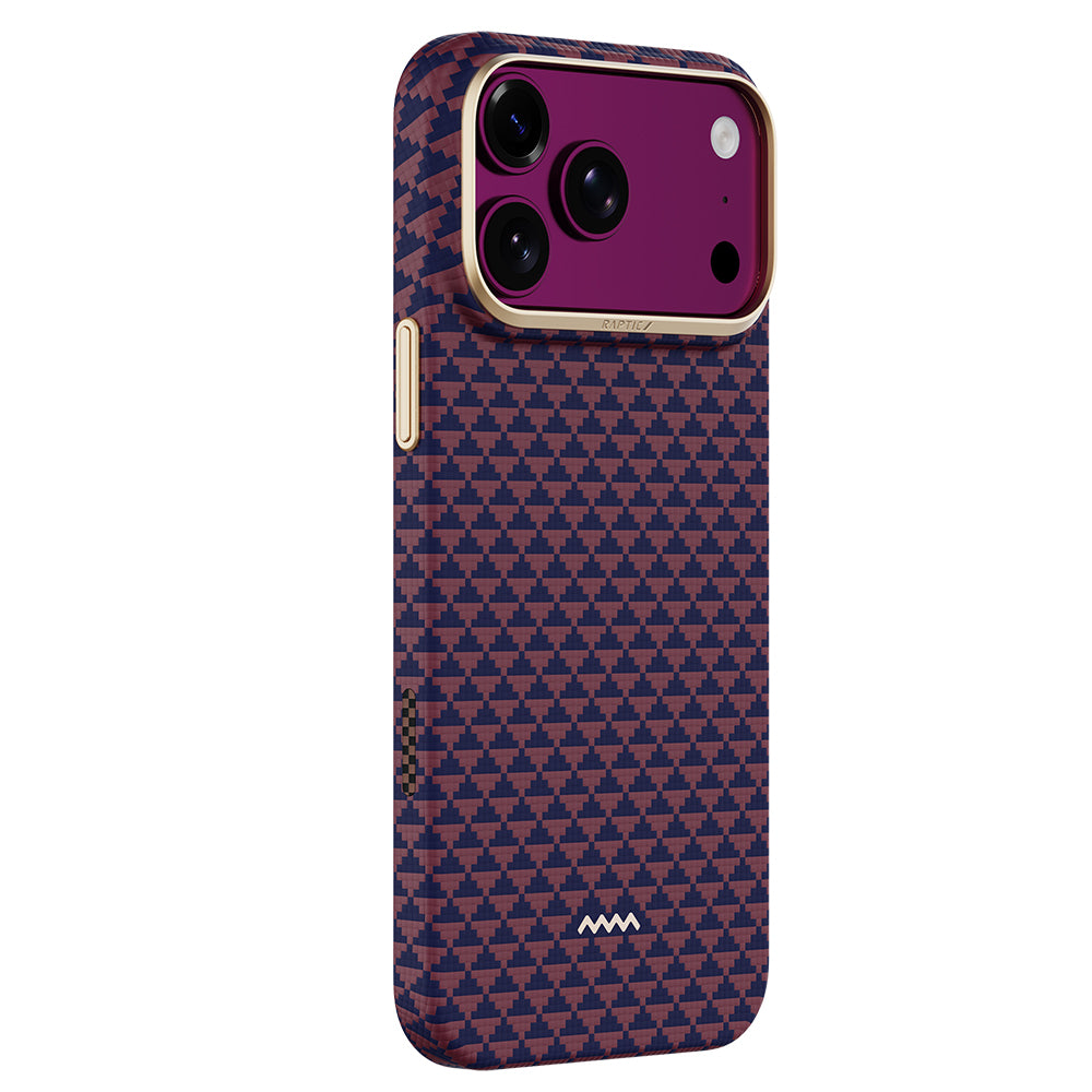 iPhone 18 Pro Kılıf M-safe Şarj Özellikli Raptic Aramid Skin Origin Serisi Karbon Kılıf