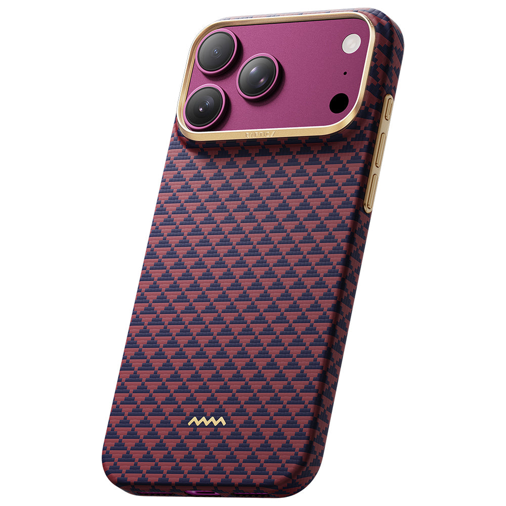 iPhone 18 Pro Kılıf M-safe Şarj Özellikli Raptic Aramid Skin Origin Serisi Karbon Kılıf