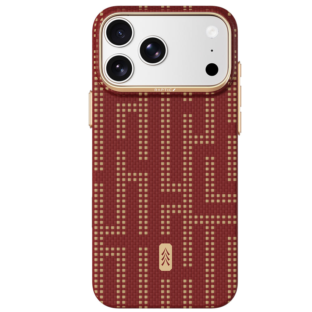 iPhone 18 Pro Kılıf M-safe Şarj Özellikli Raptic Aramid Skin Serisi Karbon Kılıf