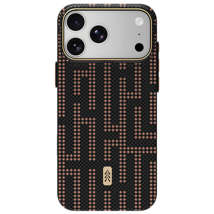 iPhone 18 Pro Kılıf M-safe Şarj Özellikli Raptic Aramid Skin Serisi Karbon Kılıf