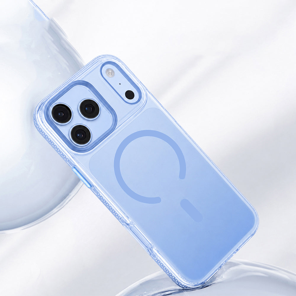 iPhone 18 Pro Kılıf M-safe Şarj Özellikli Sararmaya Karşı Dayanıklı Mutural Icesense Serisi Kılıf