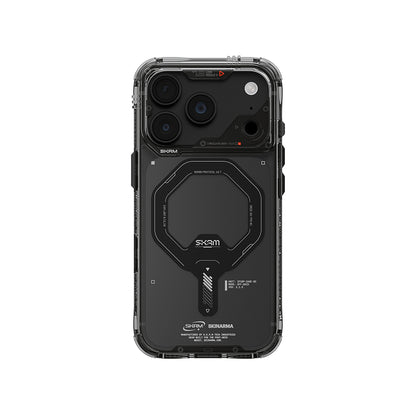 iPhone 18 Pro Kılıf M-safe Şarj Özellikli Şeffaf Airbag Tasarımlı Skinarma Saido Mag-Charge Kılıf