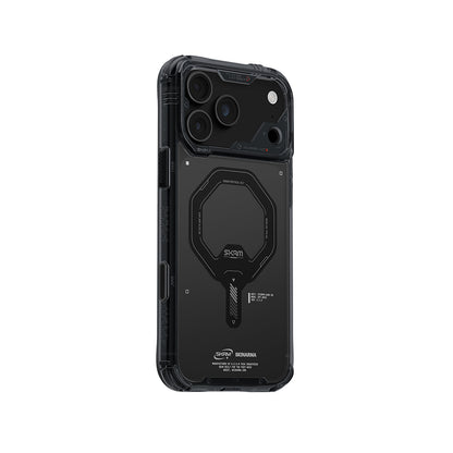 iPhone 18 Pro Kılıf M-safe Şarj Özellikli Şeffaf Airbag Tasarımlı Skinarma Saido Mag-Charge Kılıf