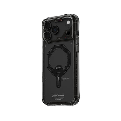 iPhone 18 Pro Kılıf M-safe Şarj Özellikli Şeffaf Airbag Tasarımlı Skinarma Saido Mag-Charge Kılıf