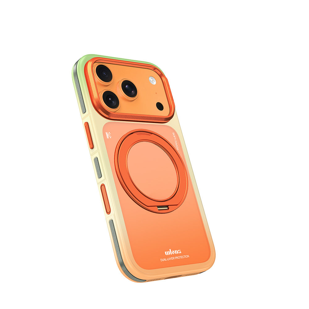 iPhone 18 Pro Kılıf M-safe Şarj Özellikli Sert PC Wlons Arvox Standlı Kılıf