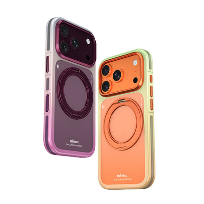 iPhone 18 Pro Kılıf M-safe Şarj Özellikli Sert PC Wlons Arvox Standlı Kılıf