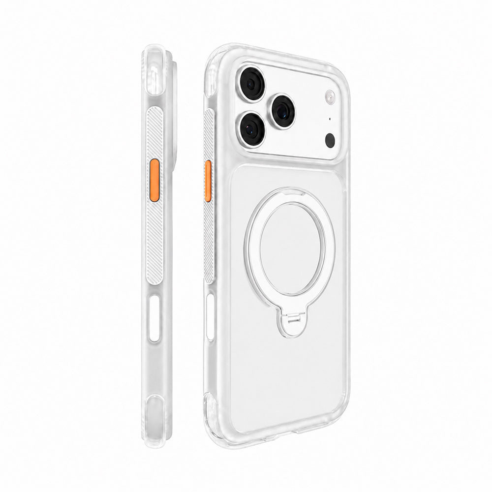 iPhone 18 Pro Kılıf M-safe Şarj Özellikli Standlı Airbag Tasarımlı Mutural Air Shield Serisi Kılıf