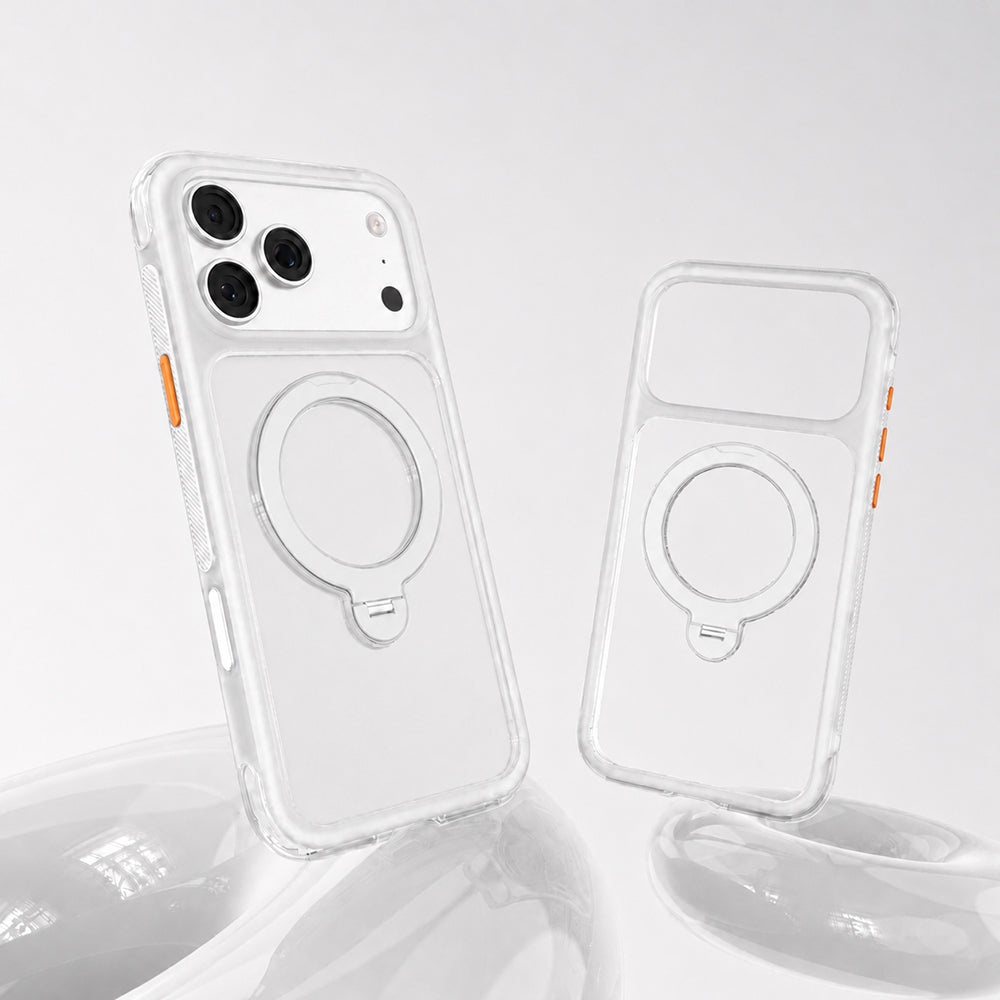 iPhone 18 Pro Kılıf M-safe Şarj Özellikli Standlı Airbag Tasarımlı Mutural Air Shield Serisi Kılıf