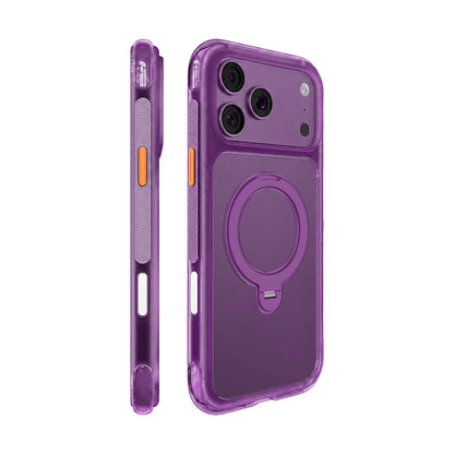 iPhone 18 Pro Kılıf M-safe Şarj Özellikli Standlı Airbag Tasarımlı Mutural Air Shield Serisi Kılıf