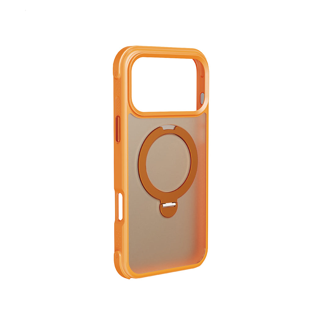 iPhone 18 Pro Kılıf M-safe Şarj Özellikli Standlı Lenyes Eclat Kılıf